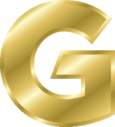 金色のGのGIF画像