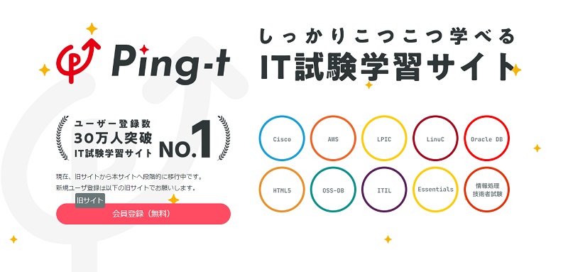 ping-tのwebページ画像