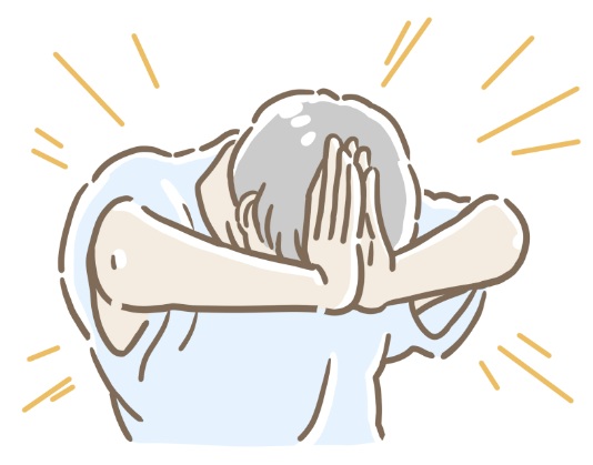 両手を合わせて祈っている人のイラスト